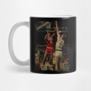 Larry Bird vs Julius Erving Vintage Mug